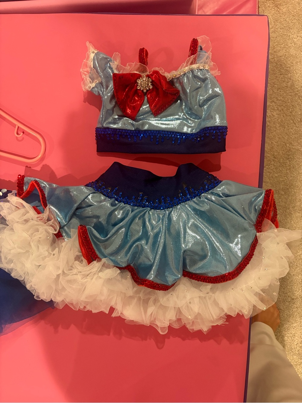 Blue and Red Sparkle Princess Costume Set - Kids - Picture 2 of 4